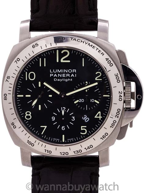 Panerai Luminor Daylight Chronograph PAM196 w/ 